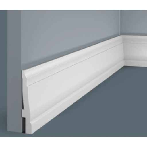 Плинтус под покраску из экополимера Cosca PX024